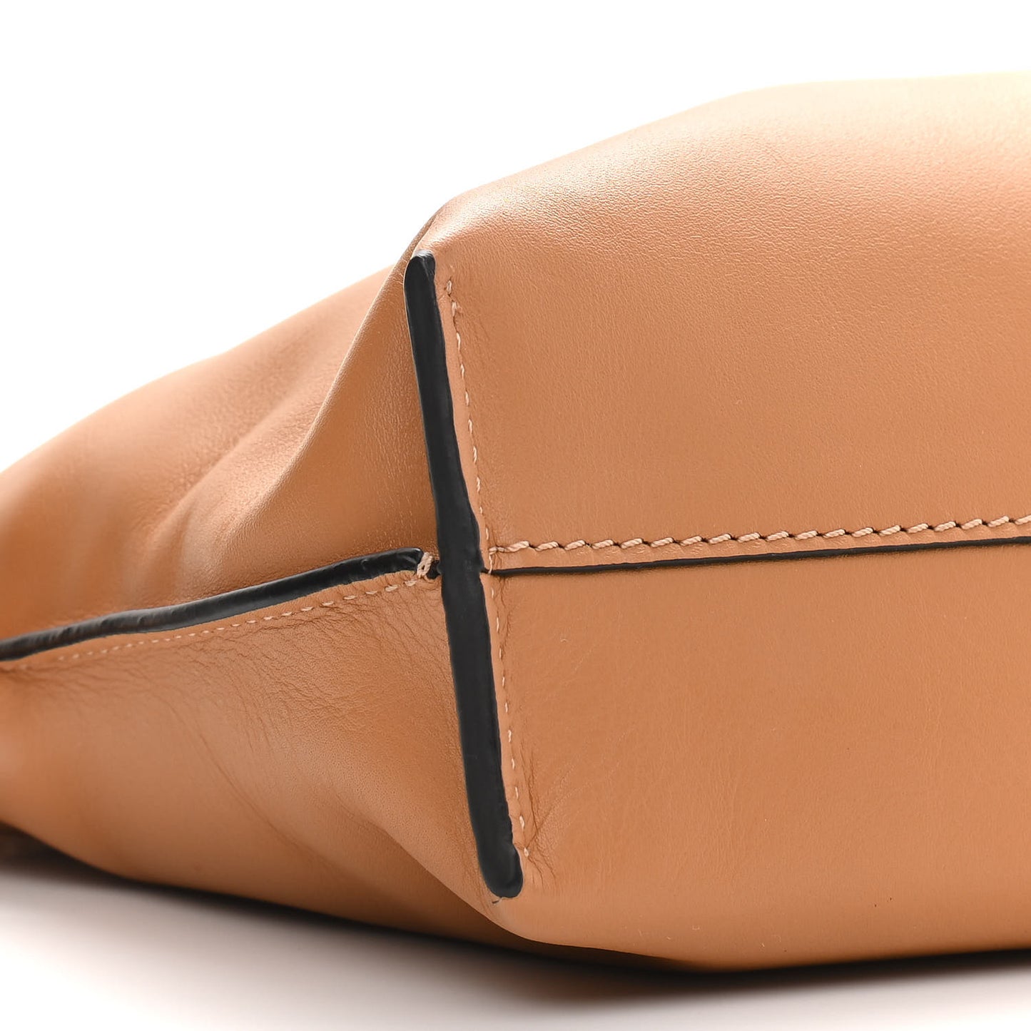 Calfskin Mini Flamenco Knot Clutch Warm Desert