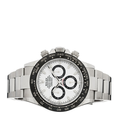 Rolex Stainless Steel 40mm Oyster Perpetual Cosmograph Daytona Panda Watch White 116500LN 2 of 4