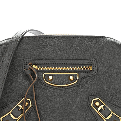 Balenciaga Chevre Gold Metallic Edge Hardware XS Reporter Crossbody Gris Acier 8 of 11