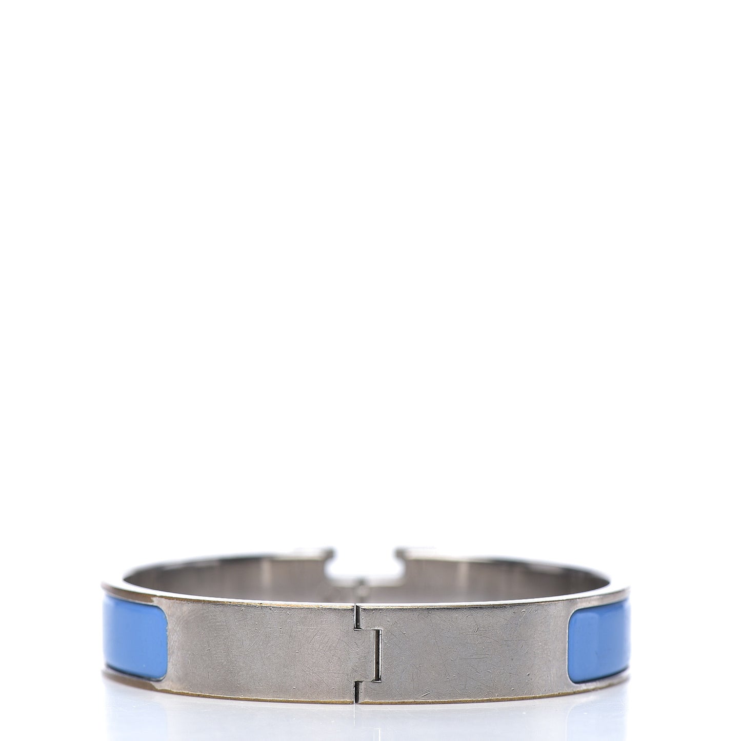 Enamel Narrow Clic Clac H Bracelet PM Bleu Transat