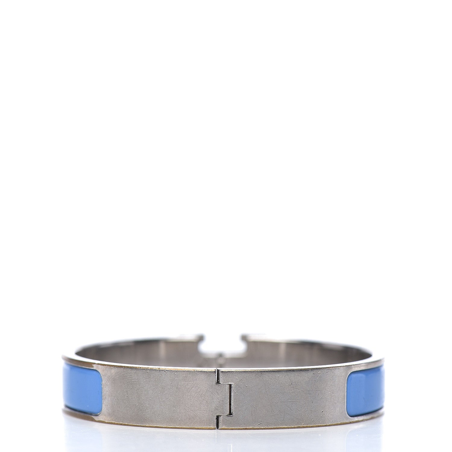 Hermes Enamel Narrow Clic Clac H Bracelet PM Bleu Transat 2 of 4