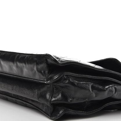 Chanel Lambskin Quilted Briefcase Laptop Bag Black 15 of 15