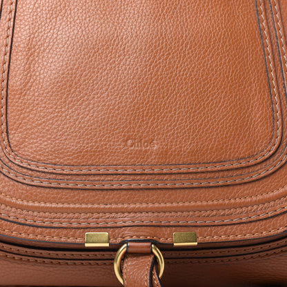 Chloe Calfskin Medium Marcie Satchel Tan 10 of 10