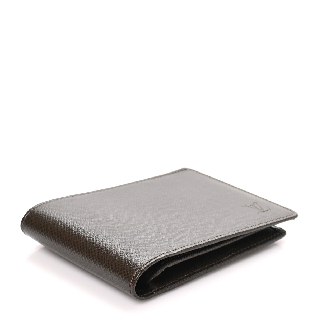 Louis Vuitton Taiga Mens Billfold Wallet 3 Flaps Grizzli 4 of 7