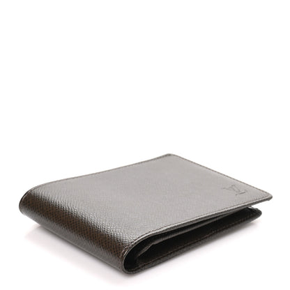 Louis Vuitton Taiga Mens Billfold Wallet 3 Flaps Grizzli 4 of 7