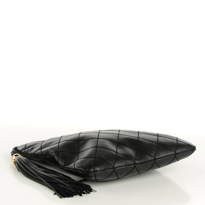 Chanel Lambskin Stitched Tassel Crossbody Black 4 of 8