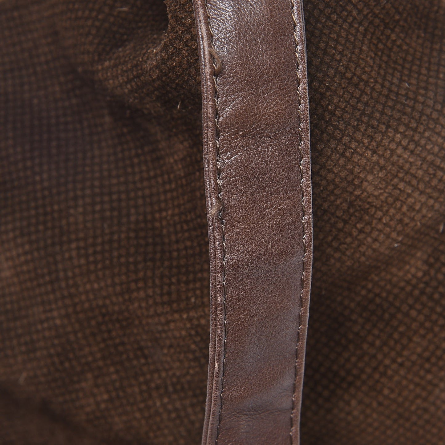 Suede Drawstring Shoulder Bag Brown