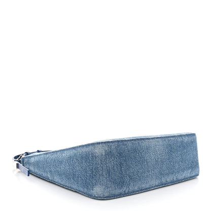 Givenchy Denim Small Moon Cut Out Shoulder Bag Blue 4 of 10