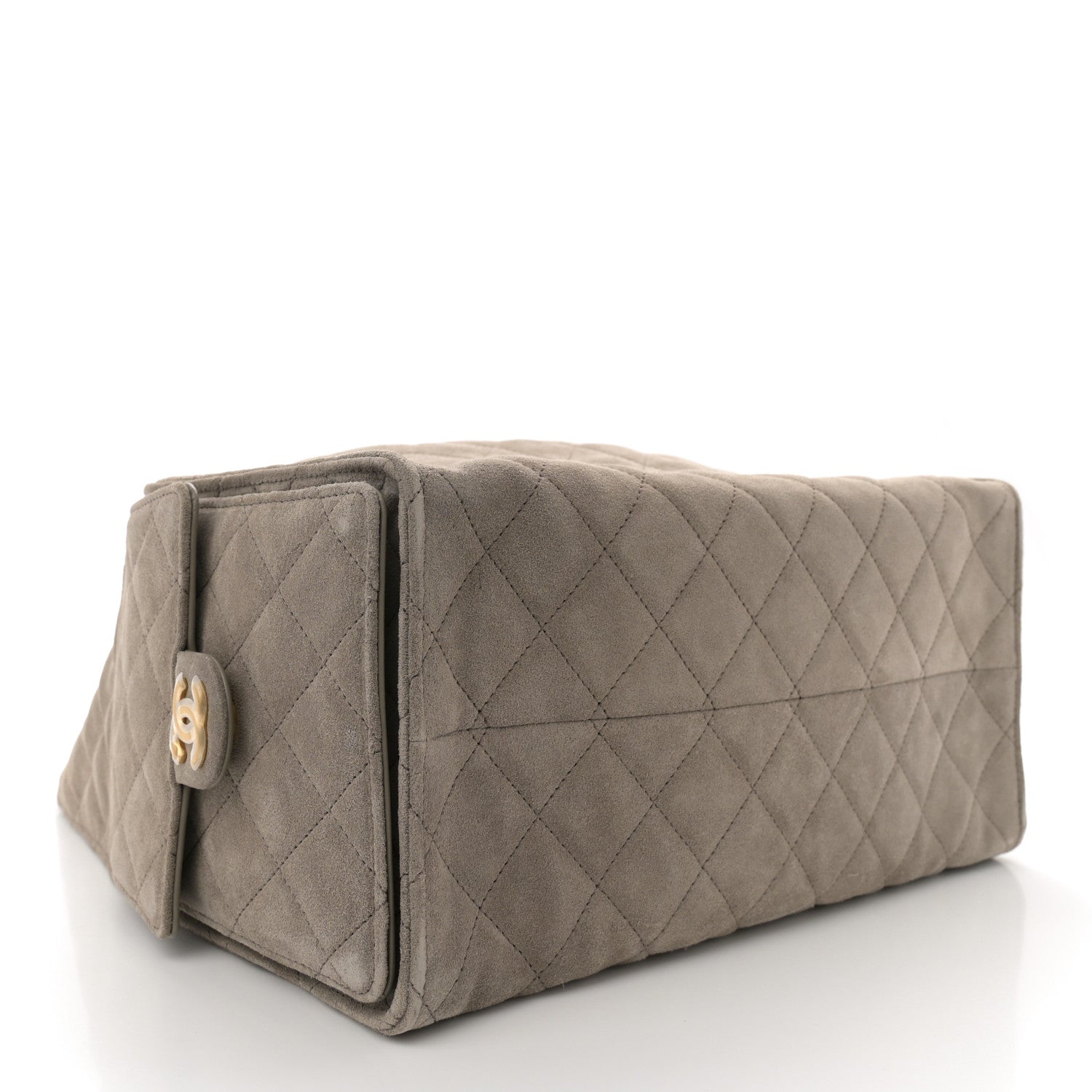 Chanel Suede Quilted Medium Chanel 25 Handbag Dark Grey 4 of 11