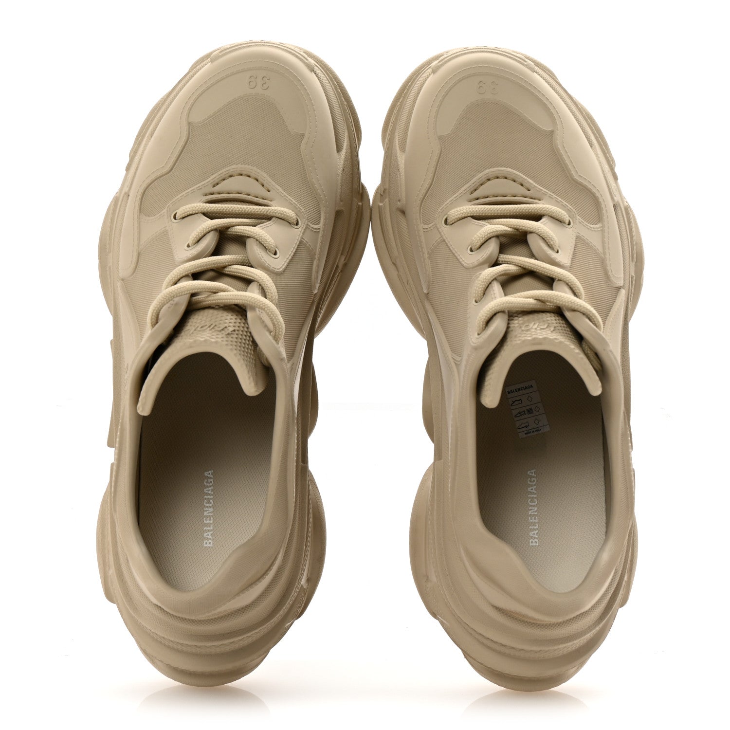 Balenciaga EVA Molded Womens Triple S Sneakers 39 Taupe 2 of 10