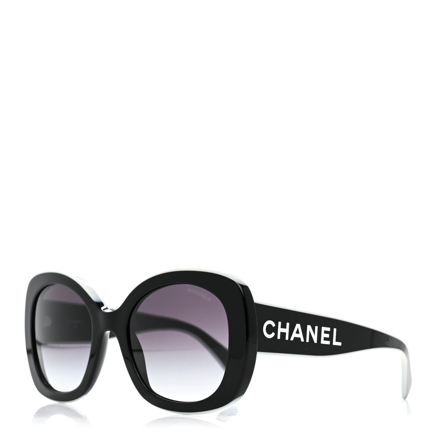 Acetate Sunglasses 71414 Black White