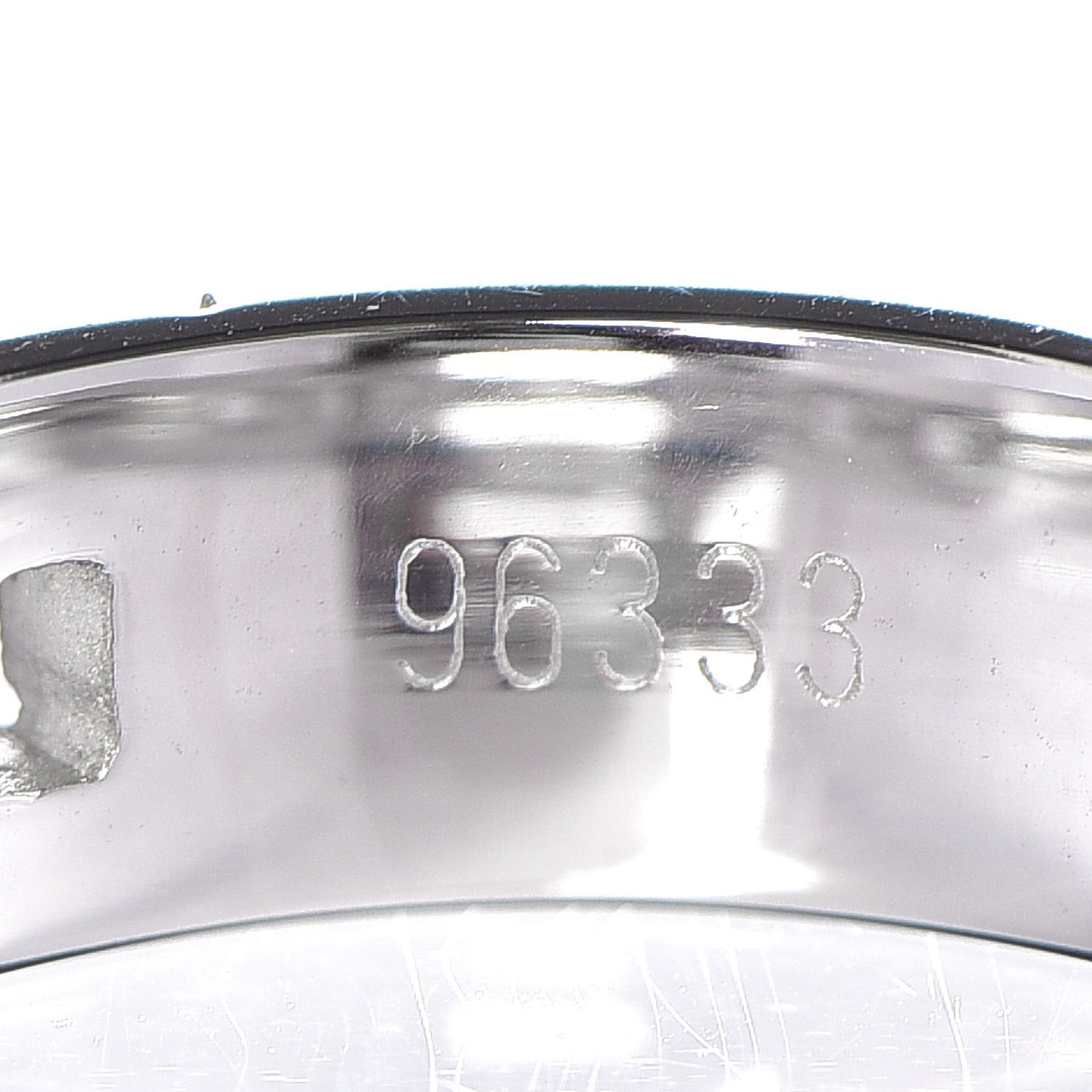 18K White Gold Hercules H Ring 50 5.25