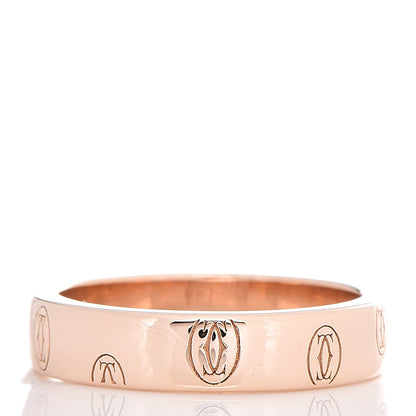 Cartier 18K Pink Gold 4mm Happy Birthday Band Ring 48 4.5 3 of 5