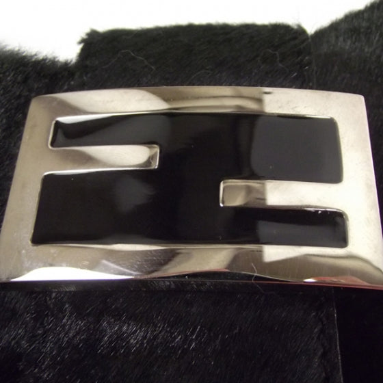 Fendi Calf Hair Baguette Black 6 of 12