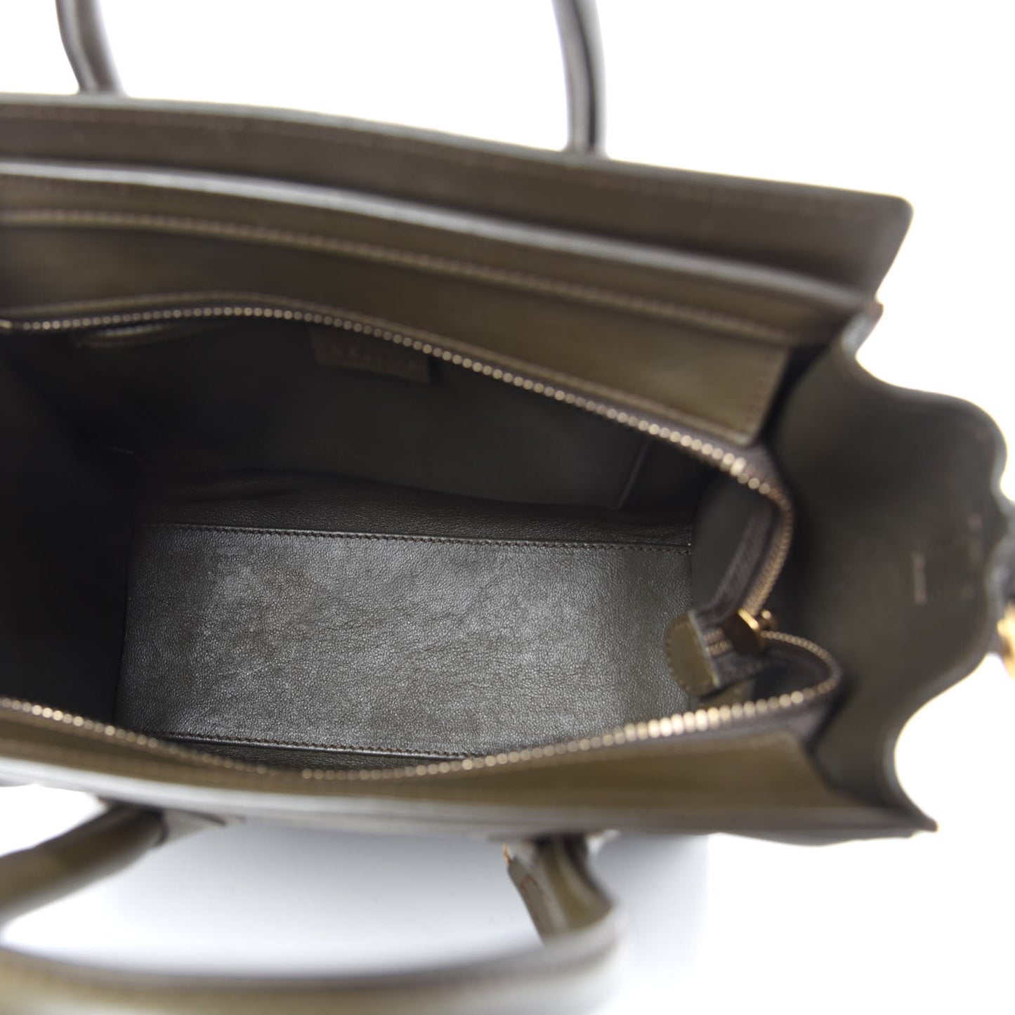 Smooth Calfskin Nano Luggage Khaki