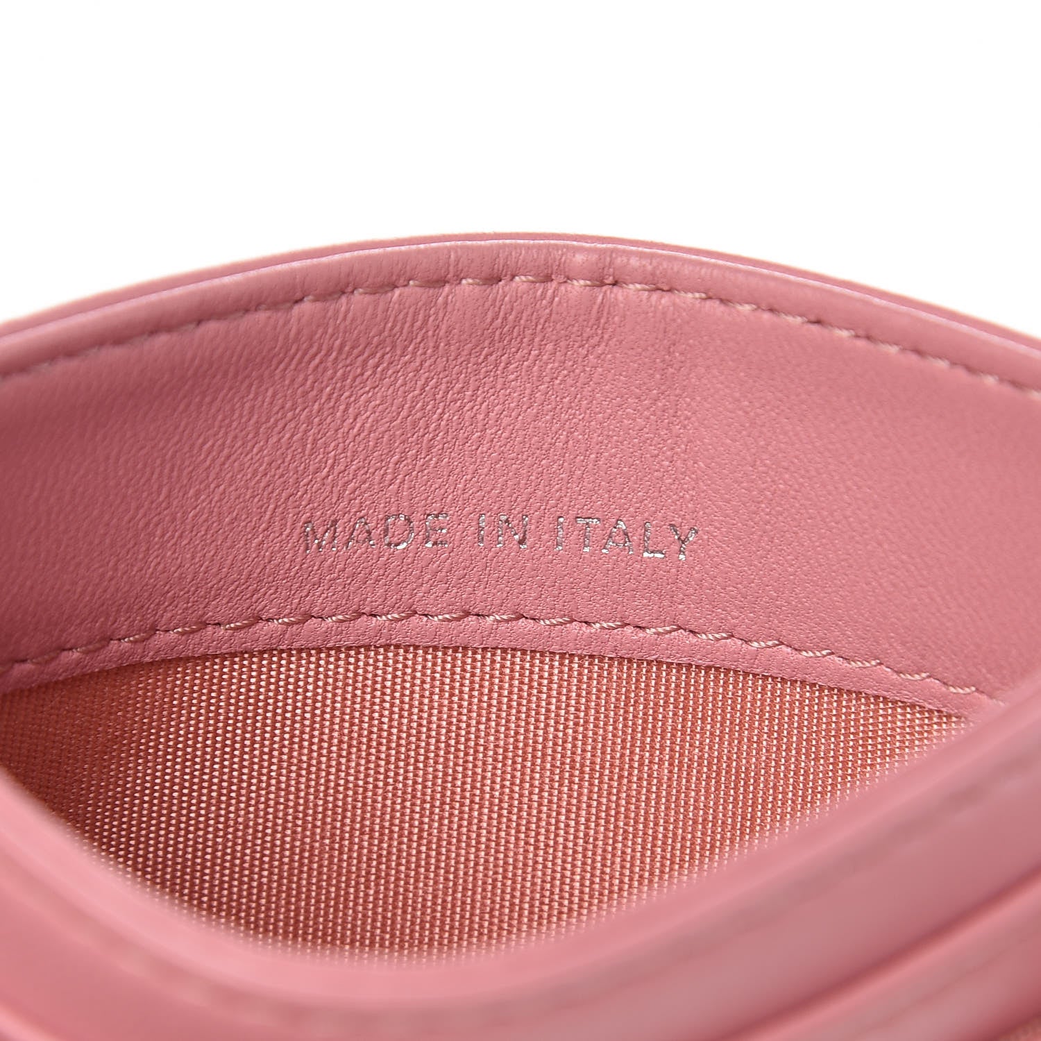 Chanel Lambskin Camellia Embossed Card Holder Pink 7 of 9