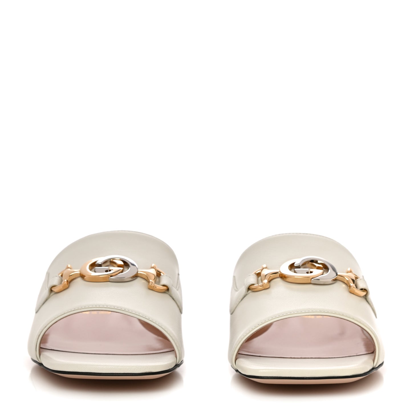 Malaga Kid Zumi Mid Heel Slide Sandals 39 Dusty White