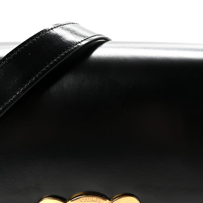 Celine Shiny Calfskin Medium Triomphe Black 8 of 10