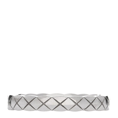 Chanel 18K White Gold Mini Coco Crush Ring 58 8.25 4 of 5