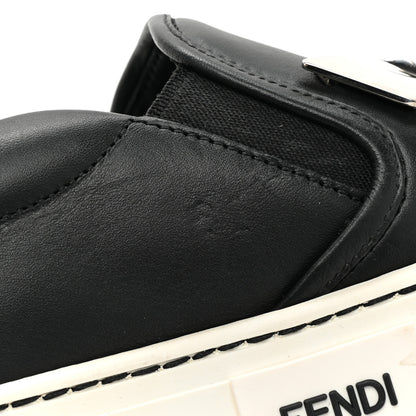 Fendi Vitello Elite Monster Eyes Slip On Sneakers 35 Black 10 of 10