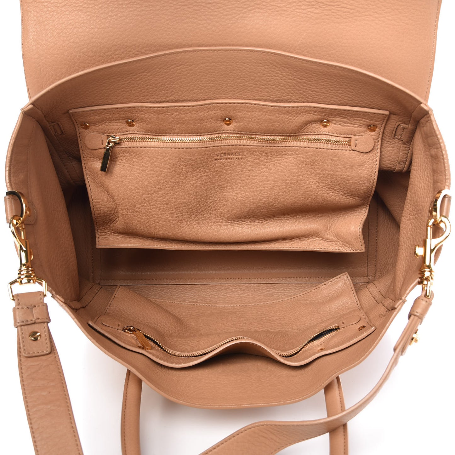 Deerskin Large Signature Tote Camel