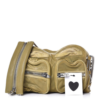 Alexander Wang Washed Lambskin Brenda Chain Shoulder Bag Chartreuse 1 of 13