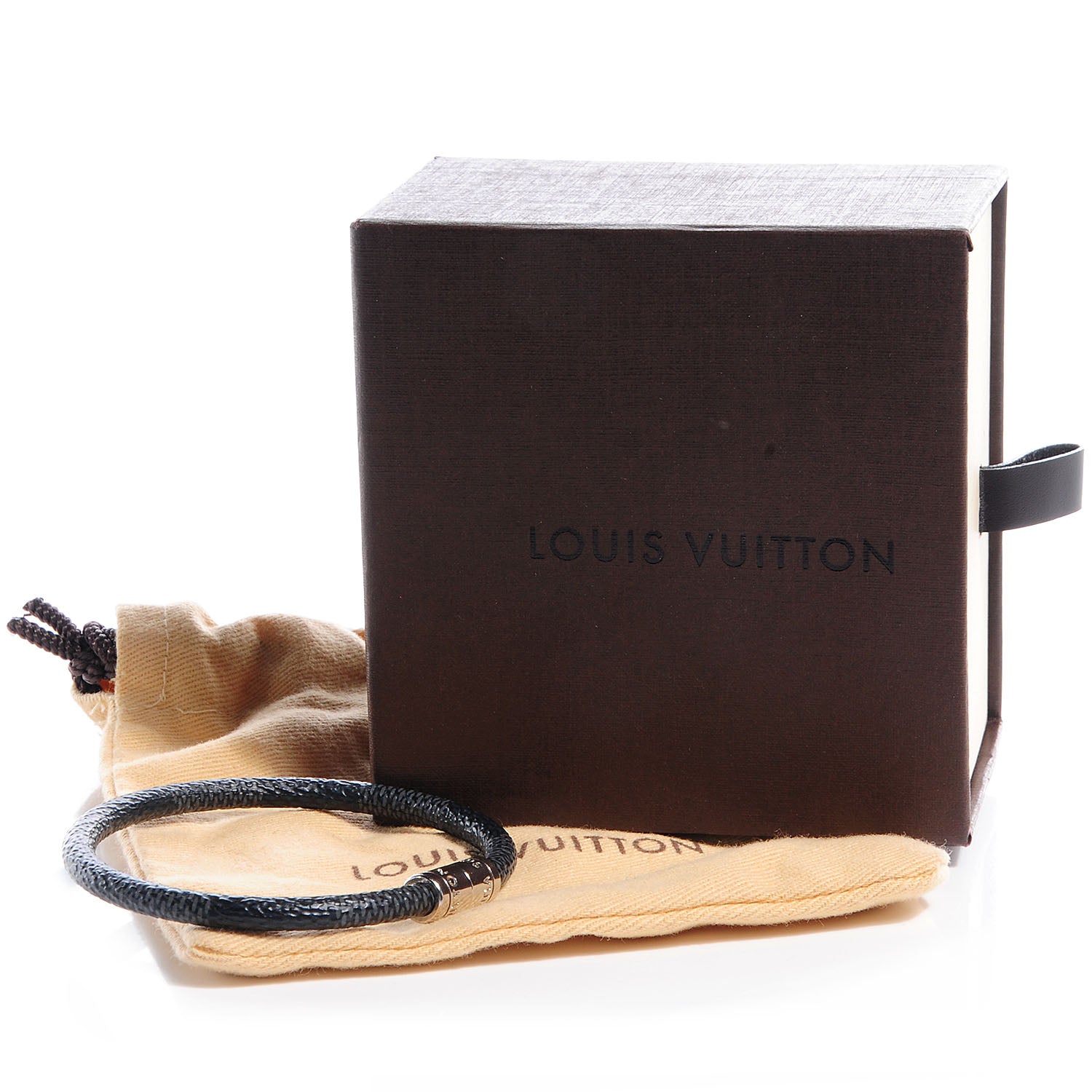 Louis Vuitton Damier Graphite Keep It Bracelet 19 5 of 5