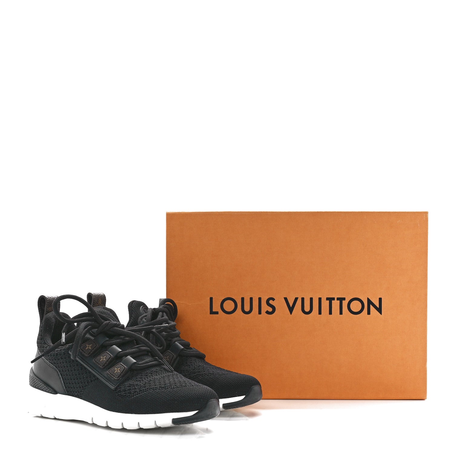Louis Vuitton Technical Nylon Monogram Rubber Aftergame Sneakers 35 Black 9 of 9