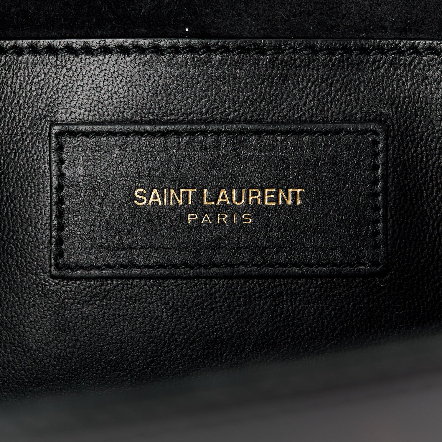 Saint Laurent Patent Cassandre Tassel Clutch Black 7 of 12