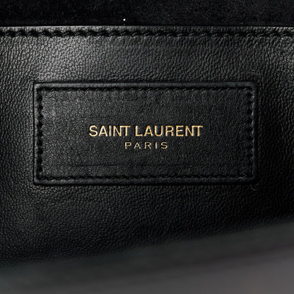 Saint Laurent Patent Cassandre Tassel Clutch Black 7 of 12