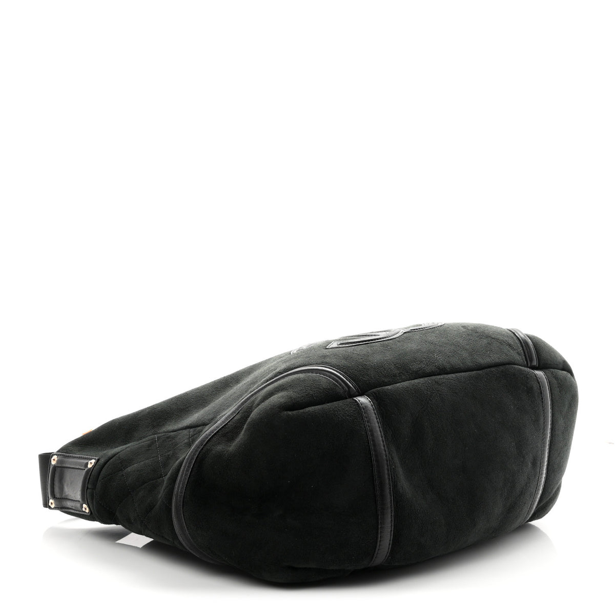Chanel Suede Sparkling Winter Messenger Black 4 of 10