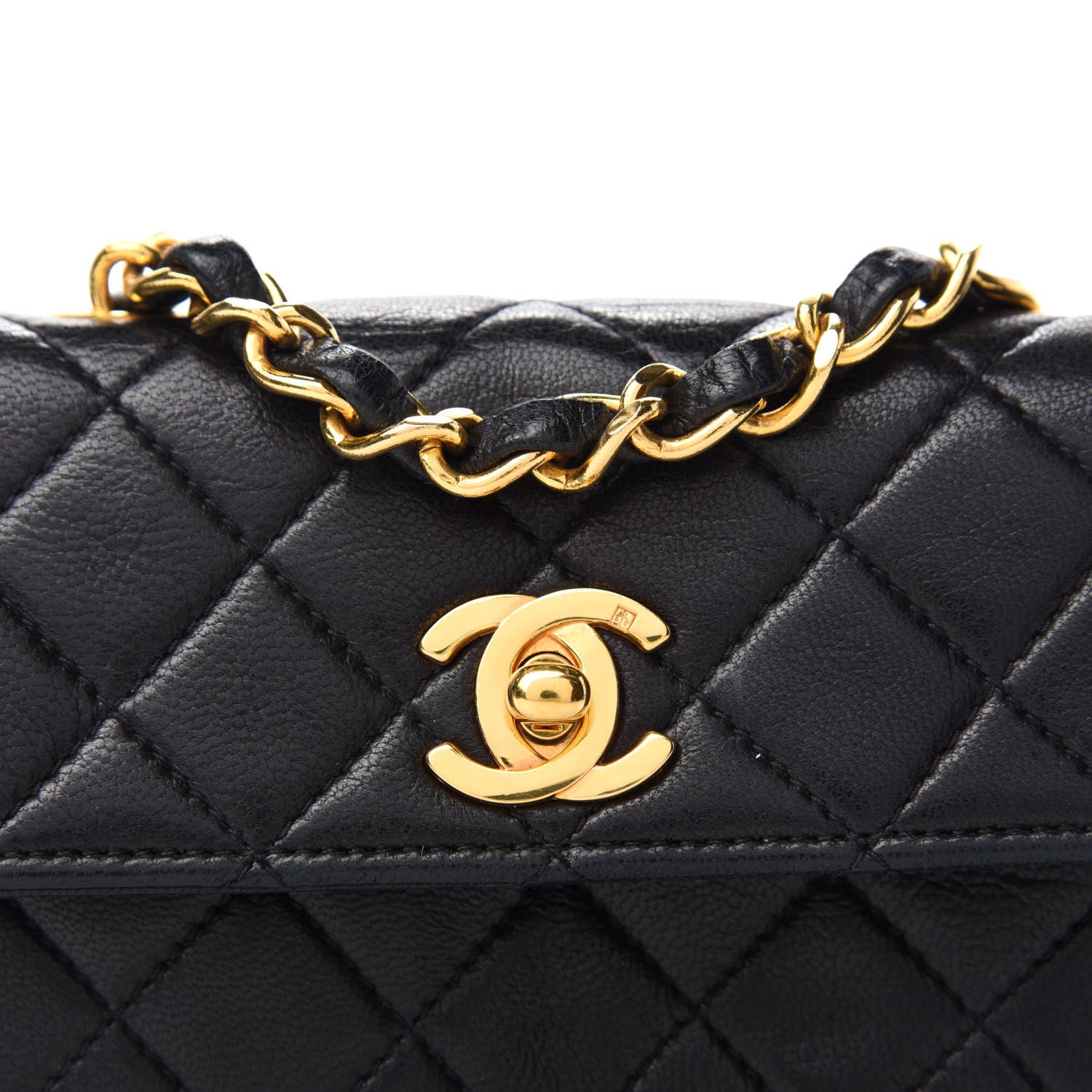 Chanel Lambskin Quilted Extra Mini Flap Black 12 of 13