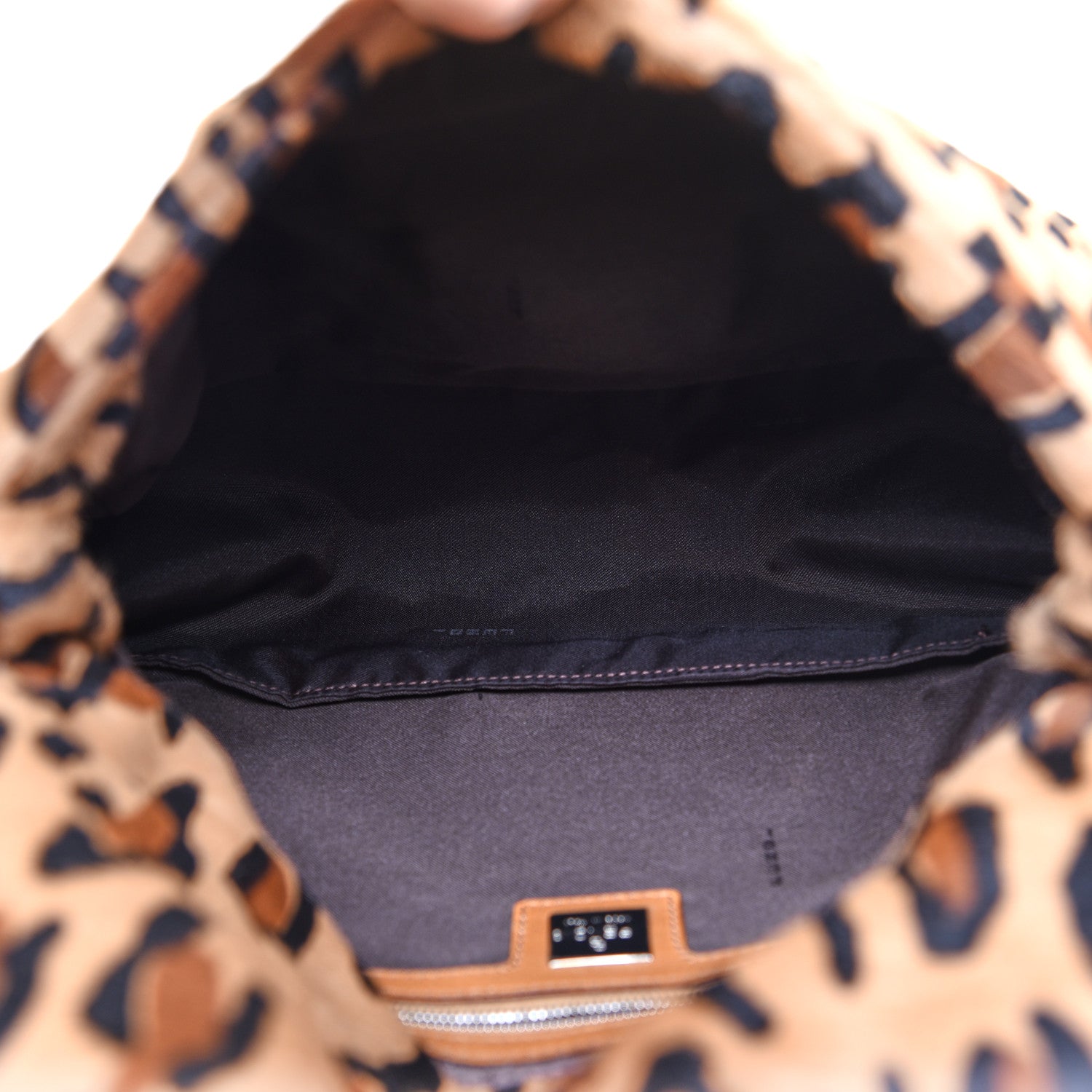 Fendi Calf Hair Leopard Print Mama Baguette Brown 5 of 15