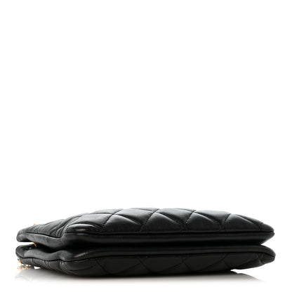 Chanel Lambskin Quilted Giant CC Shoulder Bag Black 4 of 12