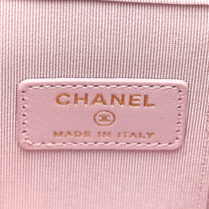 Chanel Caviar Quilted Mini Vanity Case With Chain Light Pink 6 of 11
