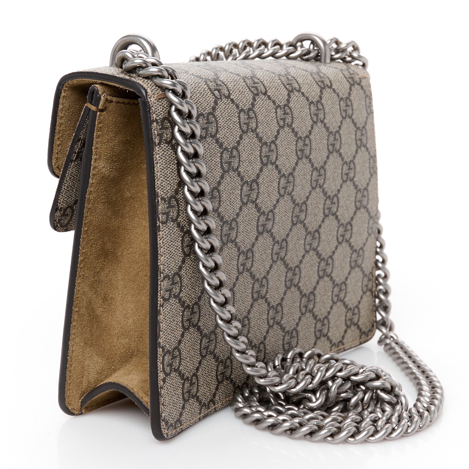 Gucci GG Supreme Monogram Mini Dionysus Shoulder Bag Taupe 3 of 13