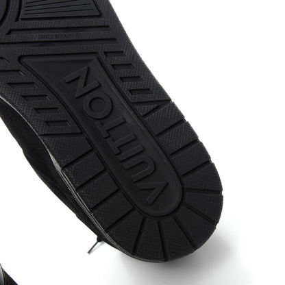 Louis Vuitton Suede Mens LV Trainer Sneakers 9.5 Black 9 of 11