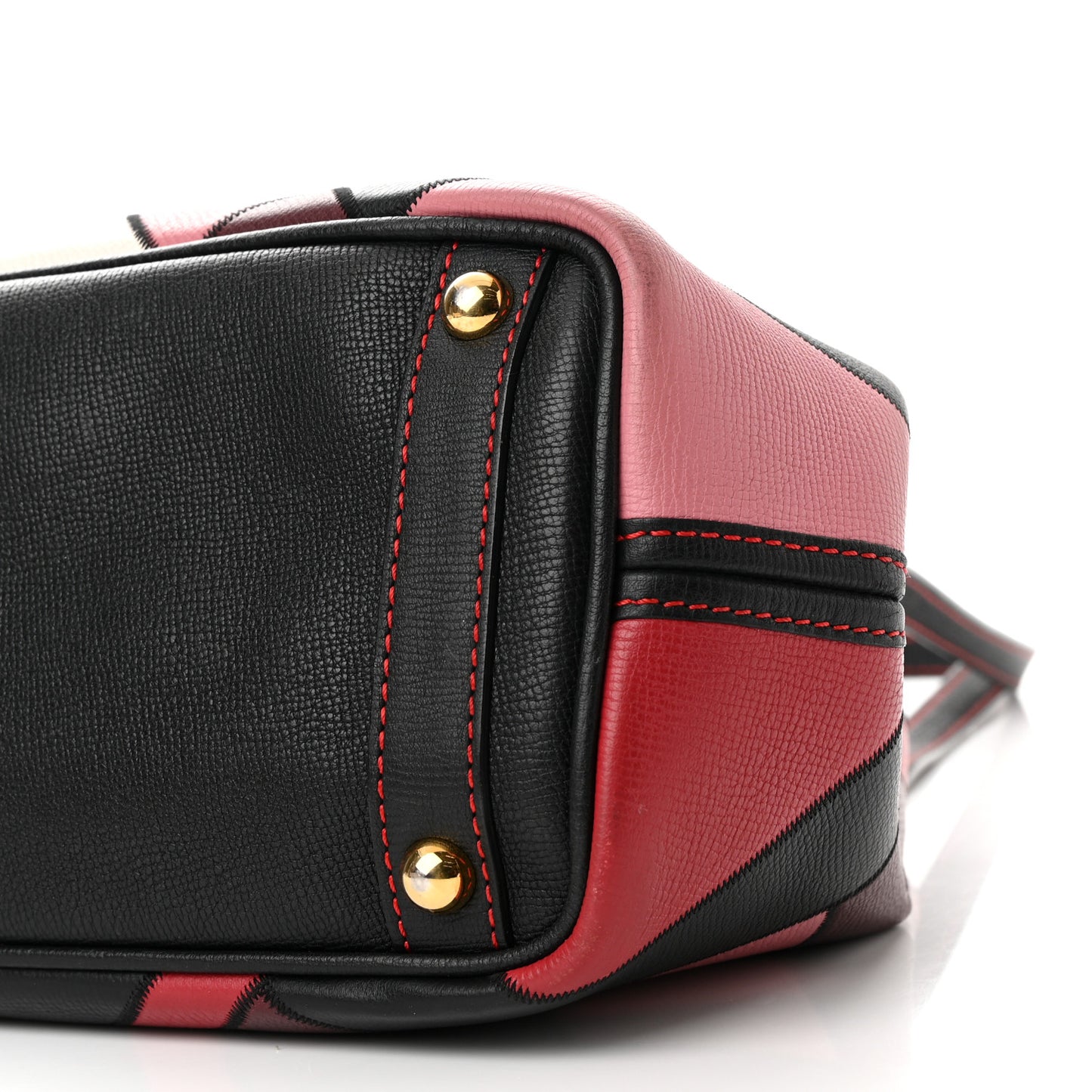 Grainy Calfskin Patchwork Medium Honeybrook Tote Pink Multicolor