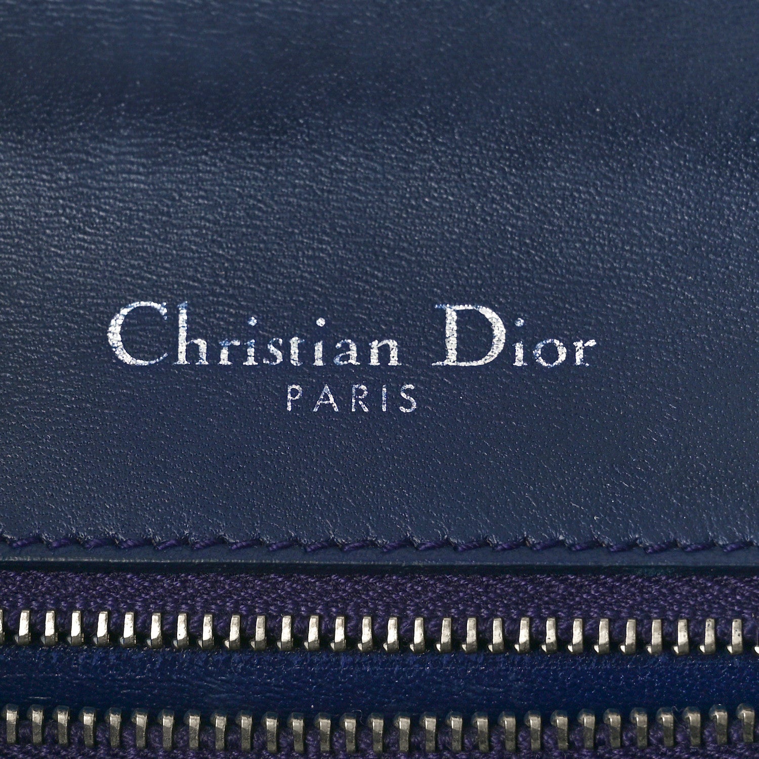 Christian Dior Metallic Patent Micro-Cannage Gradient Small Diorama Flap Bag Silver Blue 6 of 12