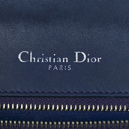 Christian Dior Metallic Patent Micro-Cannage Gradient Small Diorama Flap Bag Silver Blue 6 of 12