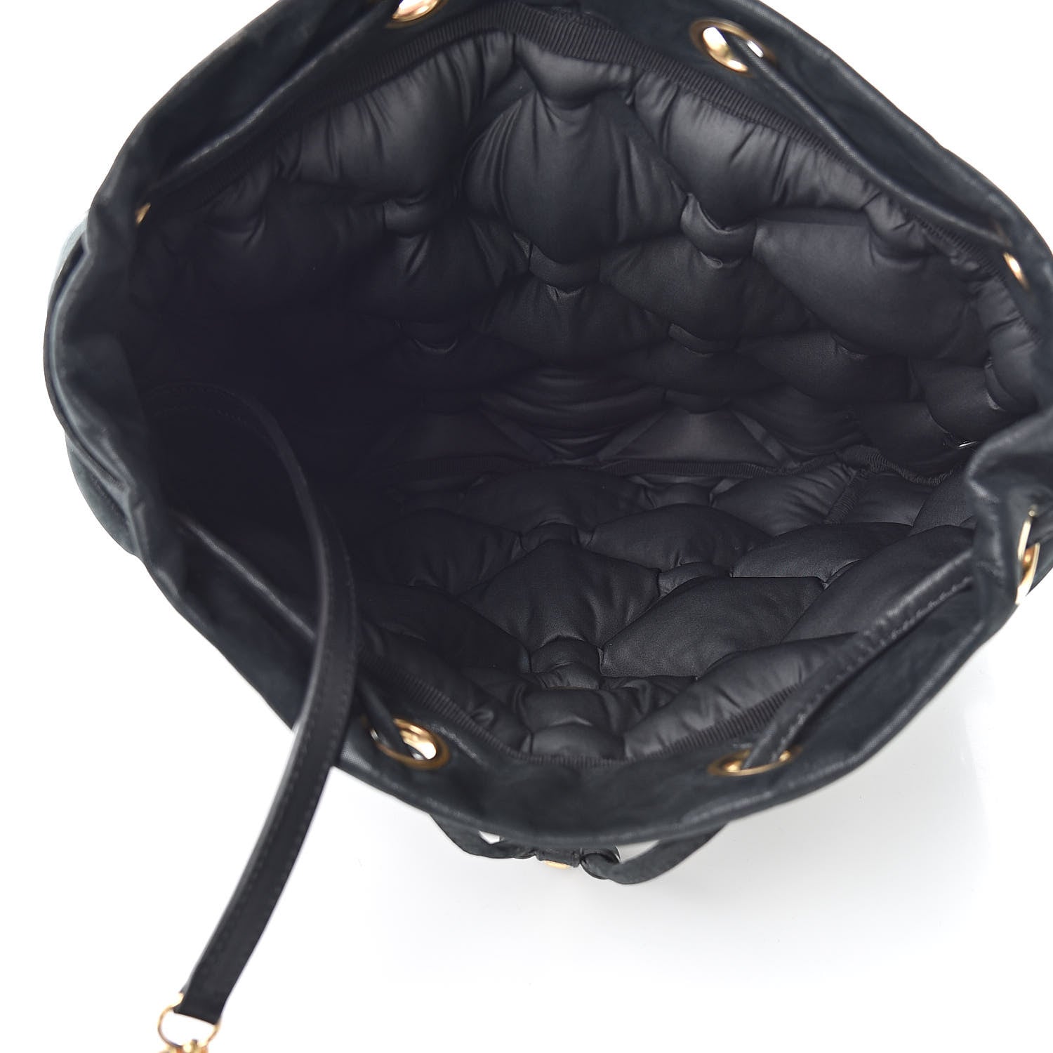 Chanel Iridescent Calfskin Quilted Chesterfield Backpack Black 6 of 12