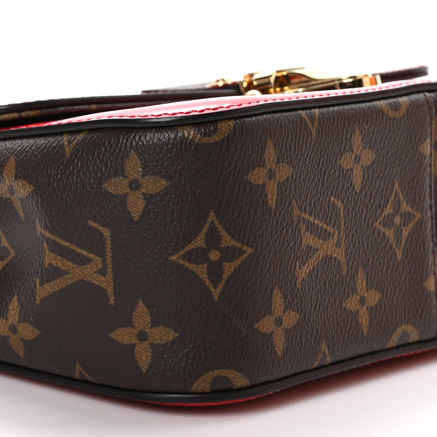 Louis Vuitton Patent Calfskin Monogram Cherrywood BB Scarlet 8 of 10
