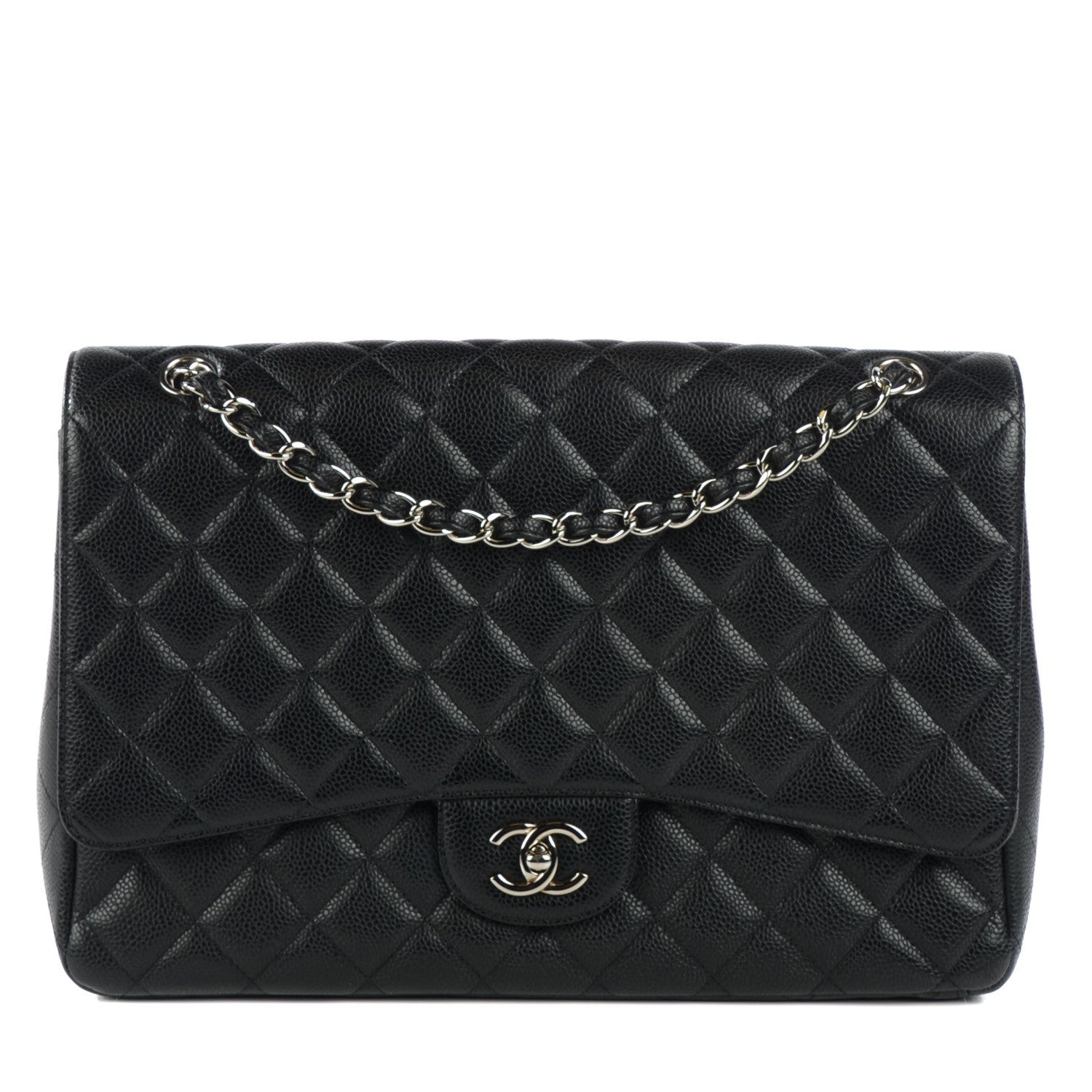 Chanel Caviar Quilted Maxi Single Flap Black 1 of 8