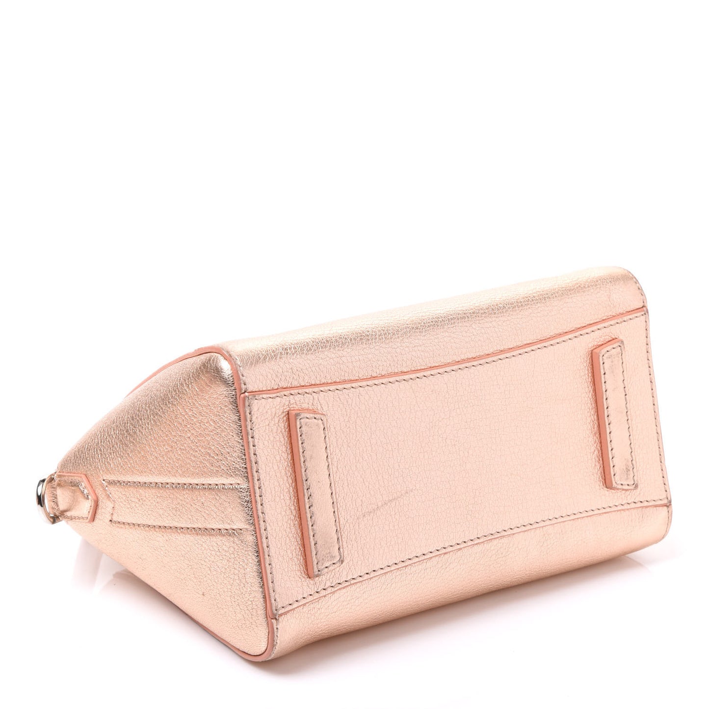 Metallic Sugar Goatskin Mini Antigona Light Pink