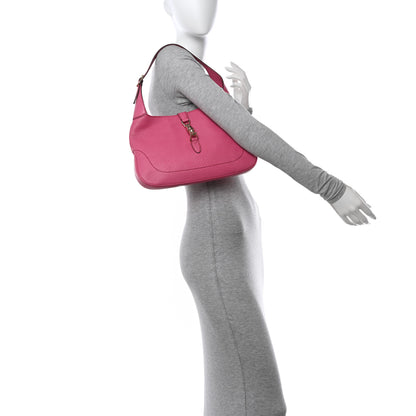 Gucci Soft Grained Calfskin Small Jackie O Hobo Pink 2 of 12