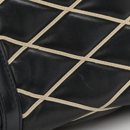 Louis Vuitton Lambskin Malletage Pochette Flap Black 12 of 13