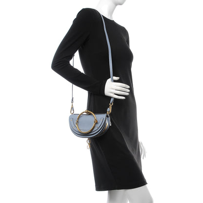 Chloe Calfskin Small Nile Bracelet Minaudiere Bag Washed Blue 2 of 8