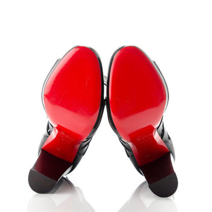 Christian Louboutin Calfskin Decoupata 120 Sandals 37.5 Black 5 of 6
