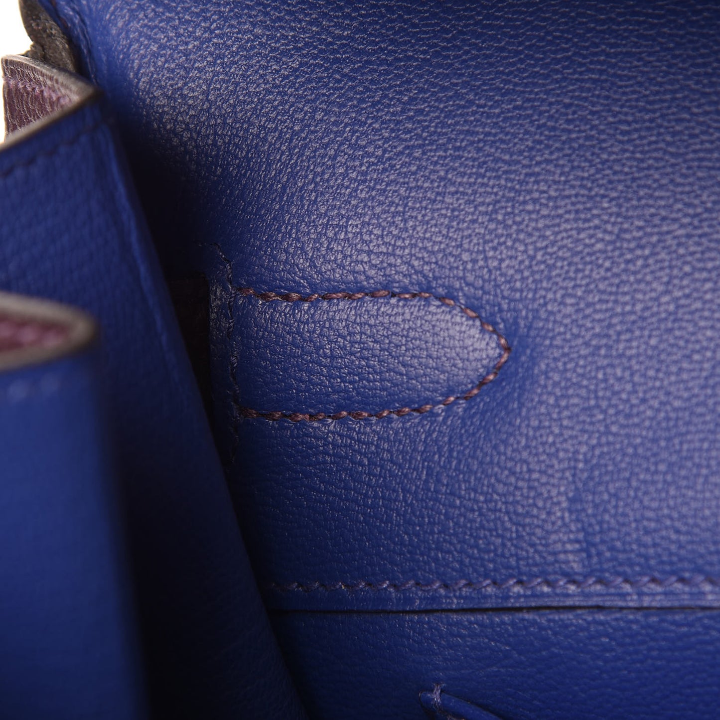 Togo Horseshoe Birkin 35 Raisin Bleu Electrique