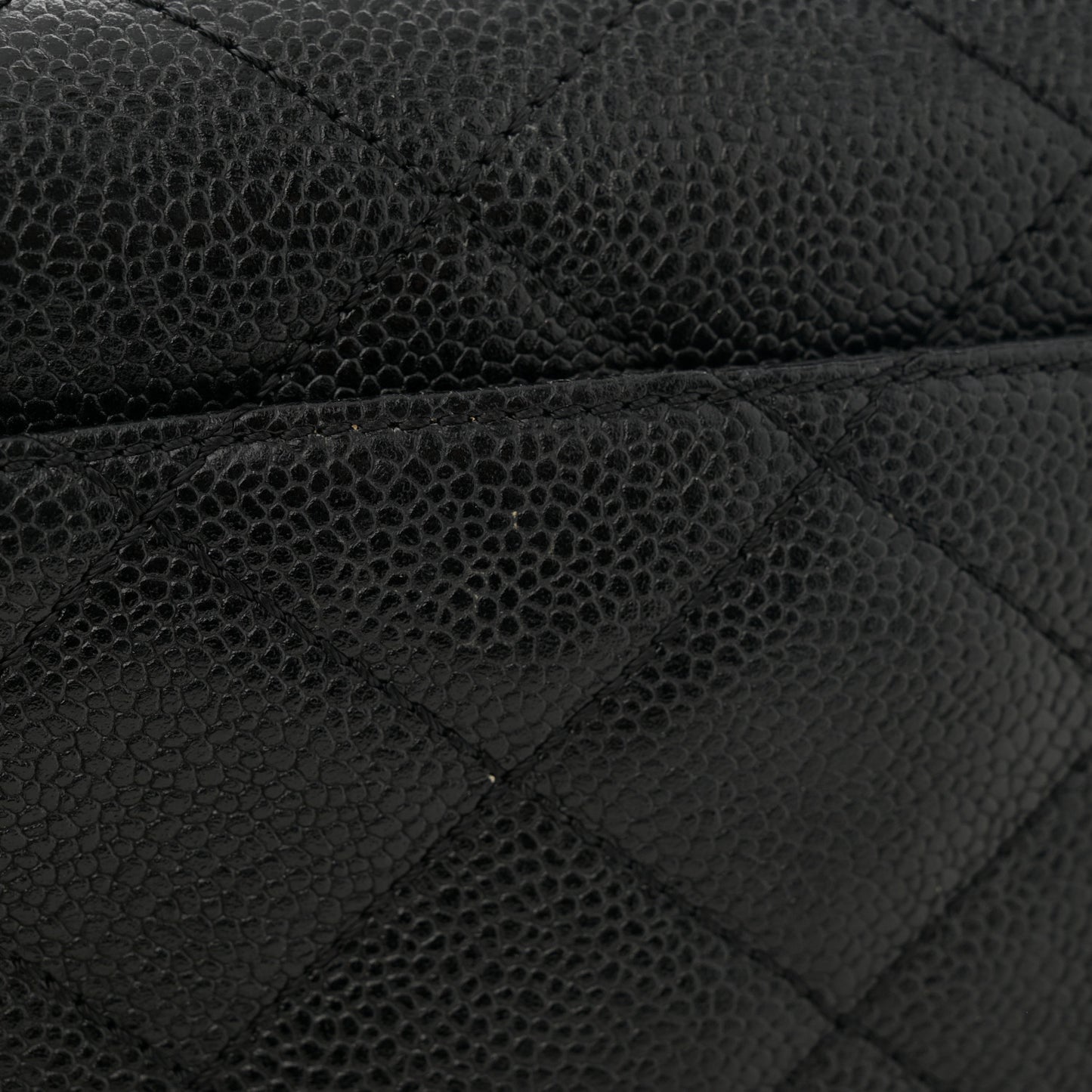 Caviar Quilted Mini Flap Black